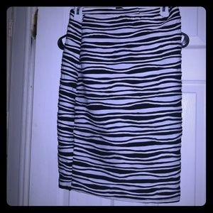 Black and white skirt